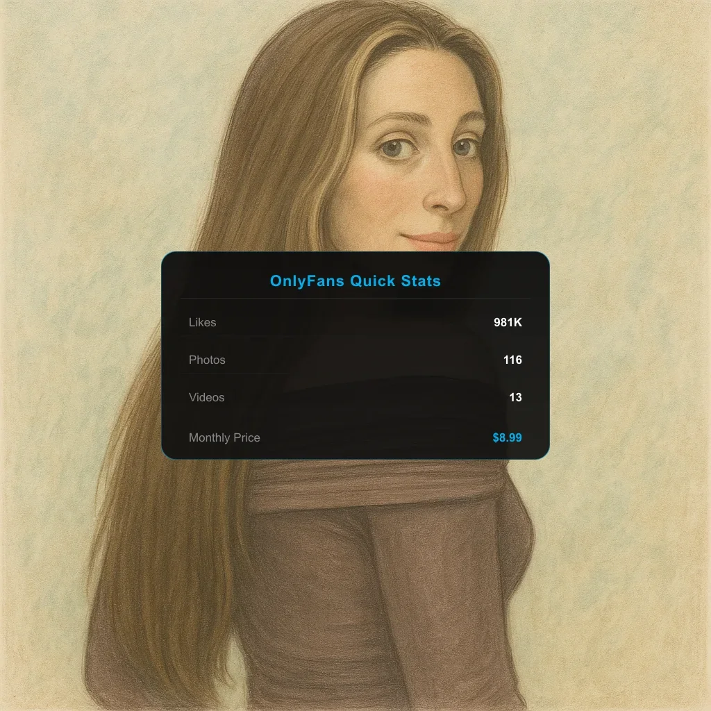 Splatxo Portrait illustration + OnlyFans Quick Stats overlay